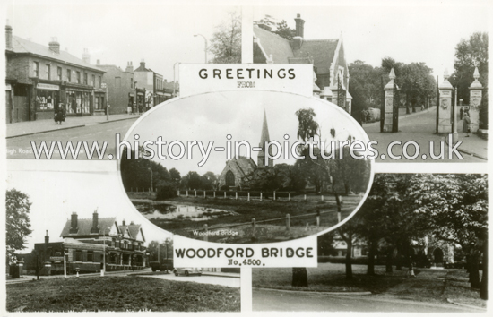 Greetings from Woodford Bridge, Essex. c.1950's